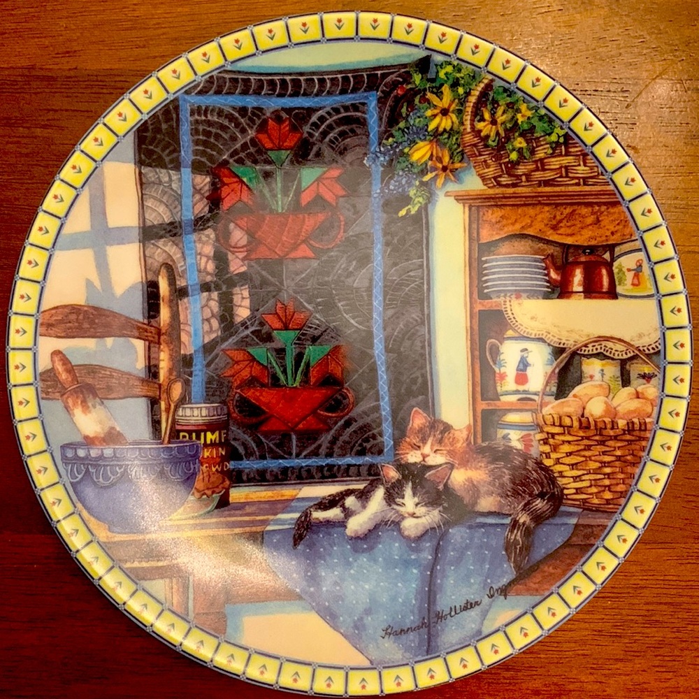 Edwin M cat collector plates